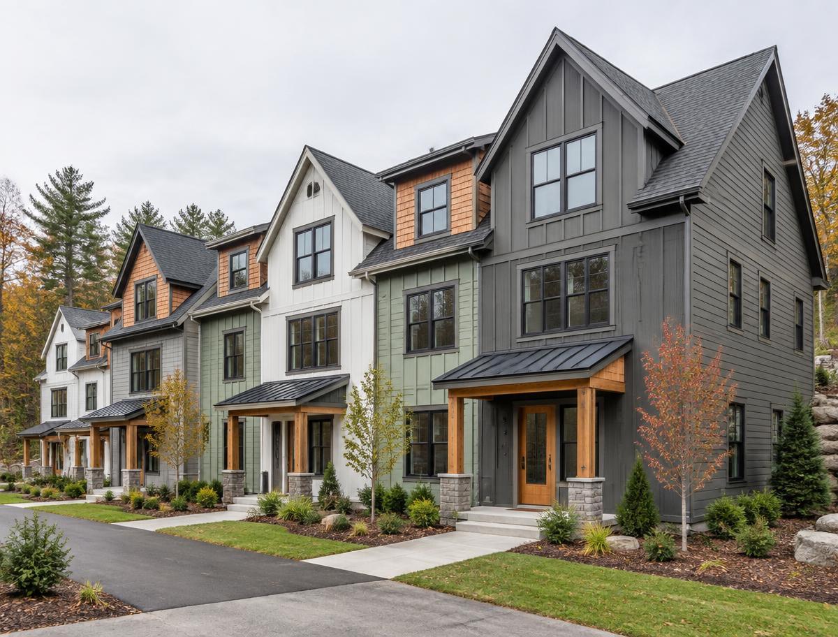 Representative townhomes architecture